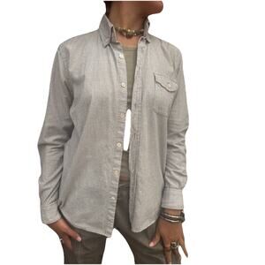 Steven Alan Made in USA Striped Button Down Shirt – Size M, Cotton Wool Blend